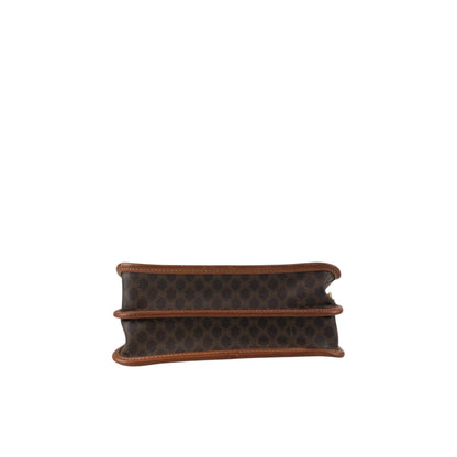CELINE Macadam Gancini Shoulder bag Brown Vintage dtdg28