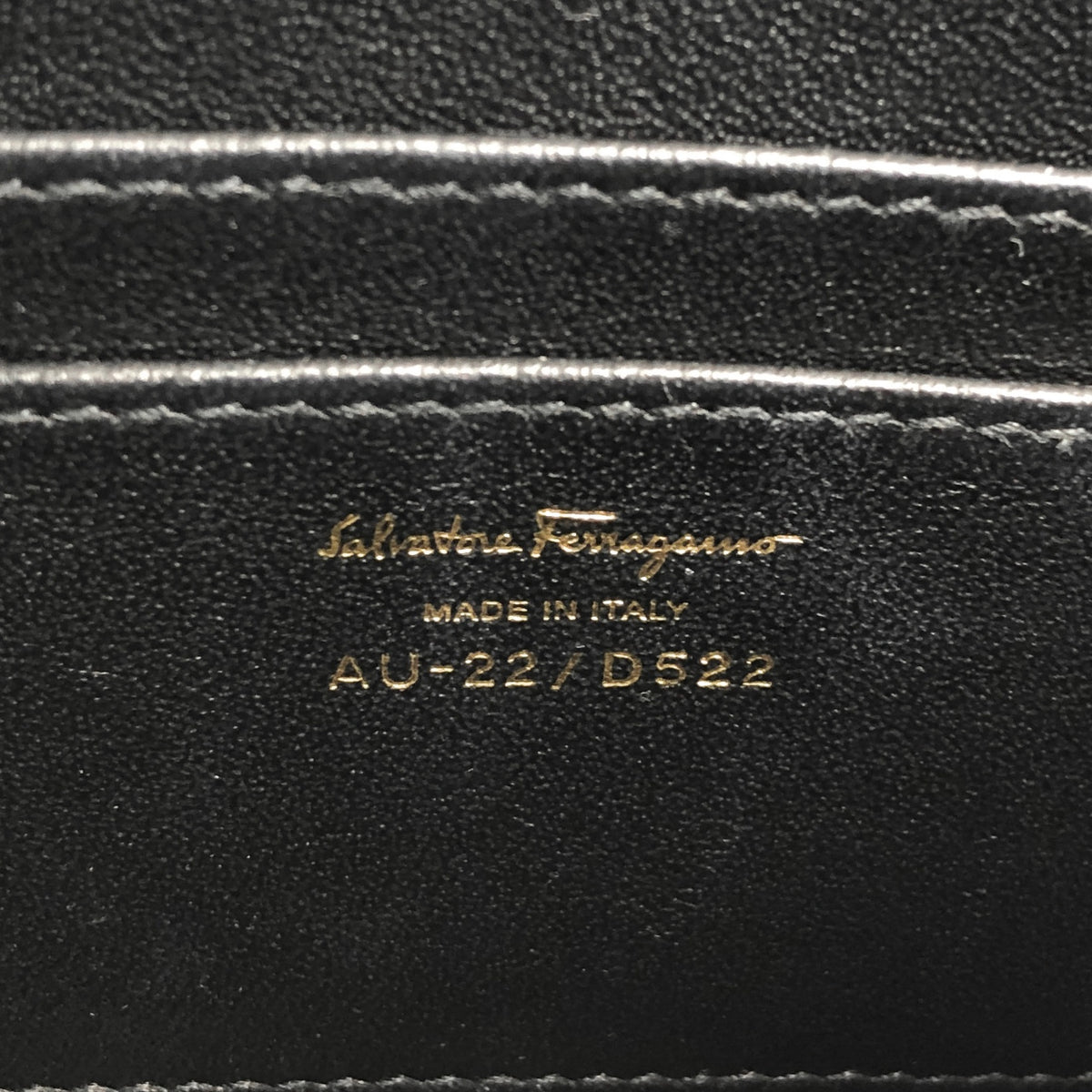 Salvatore Ferragamo Gancini Shoulder bag Black Vintage da8ayc