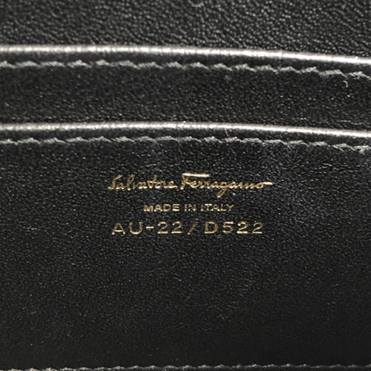 Salvatore Ferragamo Gancini Shoulder bag Black Vintage da8ayc