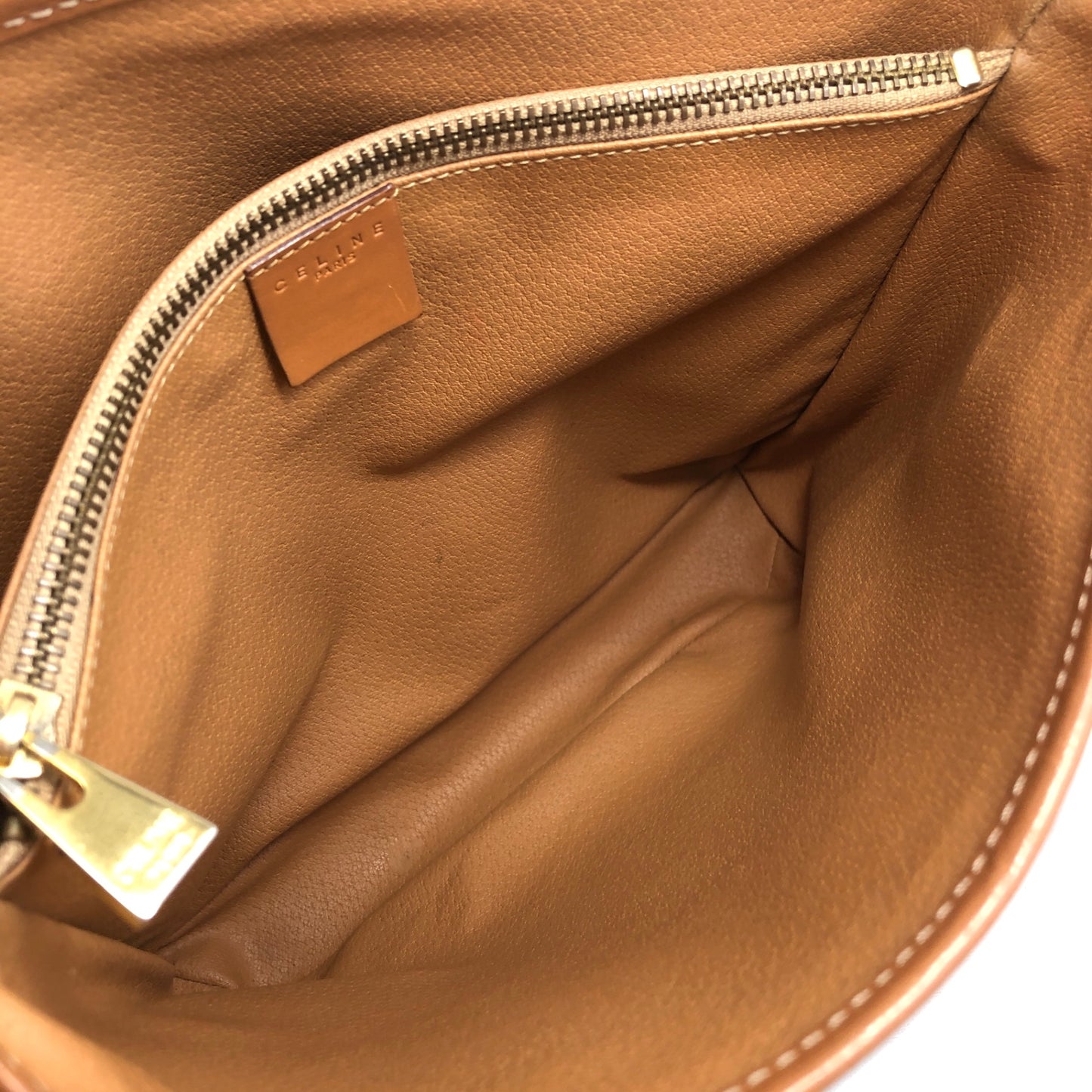 CELINE Macadam Blason Handbag Shoulder bag Brown Vintage hzzr6z