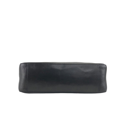 PRADA Logo Embossed Handbag Black Vintage skzrga