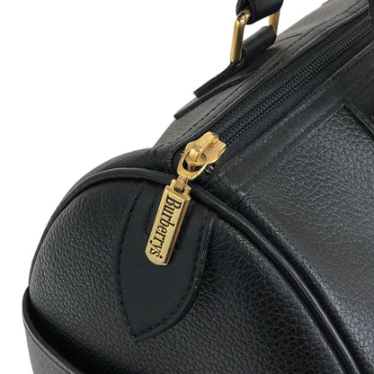 BURBERRY Logo Handbag Boston bag Black Vintage bv6tte