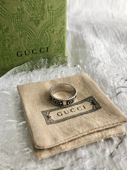 GUCCI SILVER925 Ring Silver Vintage 7jdg6r