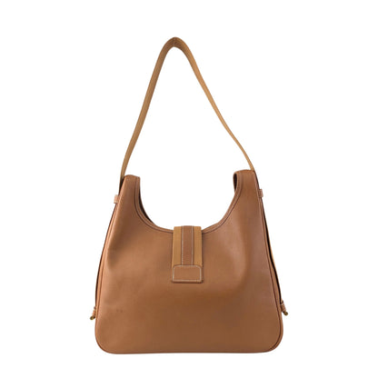 HERMES Shoulder bag Camel Vintage 7u7pah