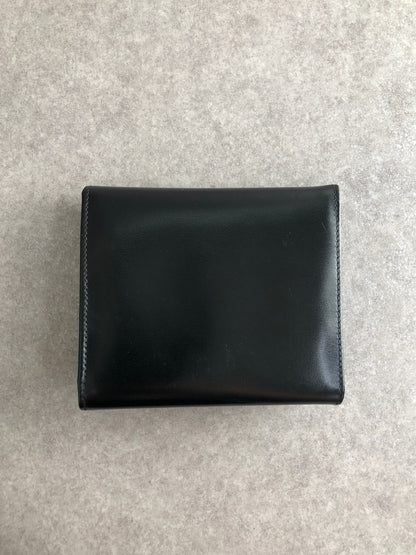 CELINE Gancini Trifold Wallet Black Vintage 6xspmn