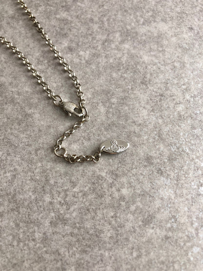 Vivienne Westwood Necklace Silver Vintage h67zc7