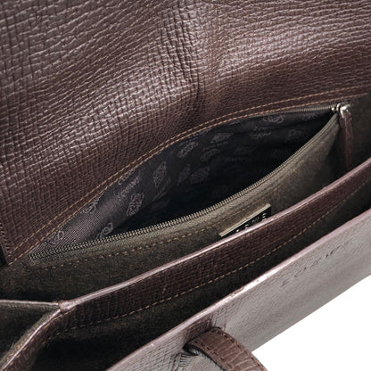LOEWE Logo Embossed Handbag Brown Vintage zfvfp7