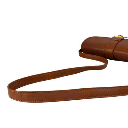 CELINE Gancini Shoulder bag Brown Vintage myaerh
