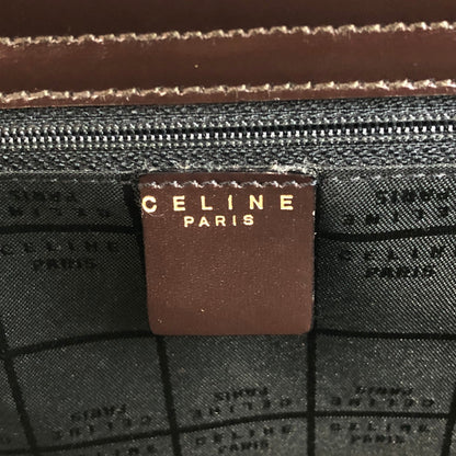 CELINE 馬車圖案兩用手提單肩包棕色復古ry5pvu