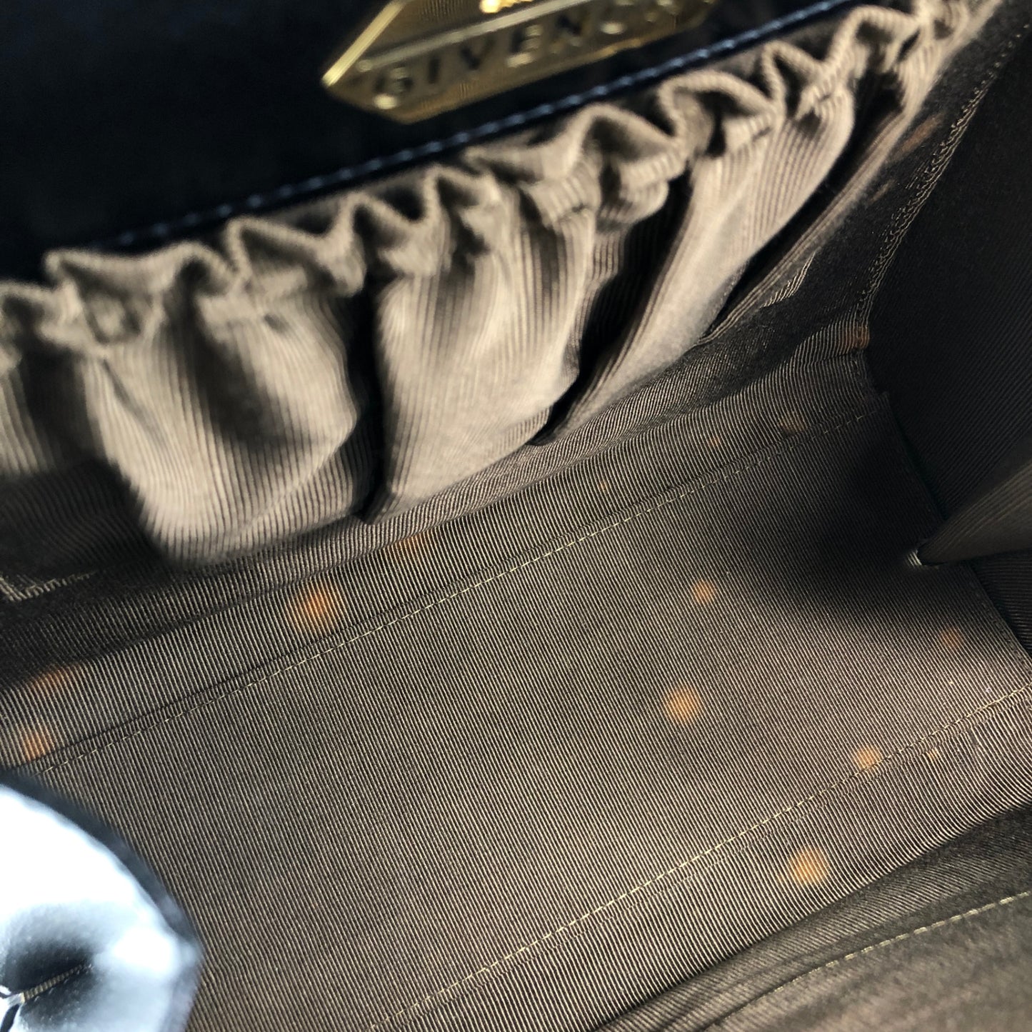 GIVENCHY Top Handle Handbag Black Vintage 8gf8y4