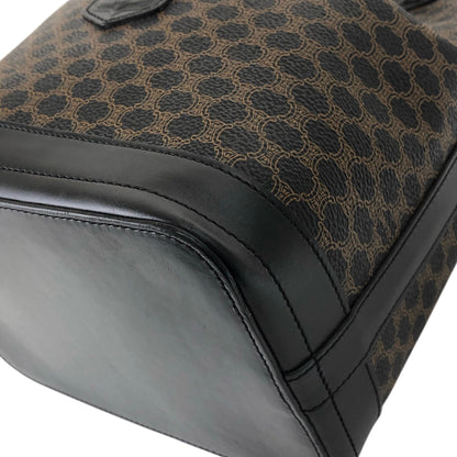 CELINE Macadam Blason Drawstring Shoulder bag Black Vintage ruunby