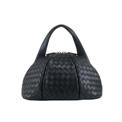 Bottega Veneta Intrecciato Round Handbag Black Vintage dp7fw3