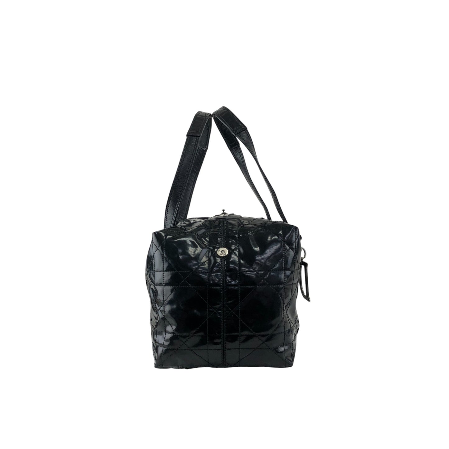 Christian Dior D Motif Small Boston bag Handbag Black Vintage pi6nvd