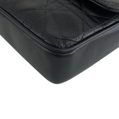 Christian Dior Lady Dior Cannage Small Shoulder bag Black Vintage mppar4