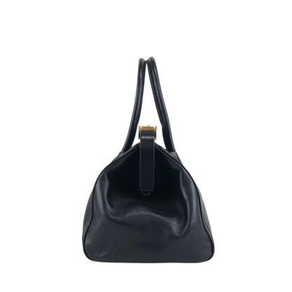 PRADA Handbag Boston bag Black Vintage ruijbf