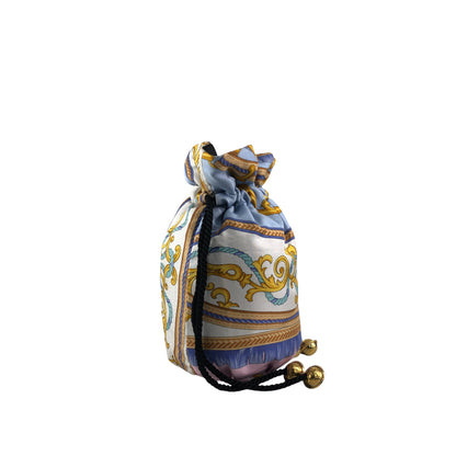 CELINE Starball Drawstring Handbag Blue Vintage cp3wry