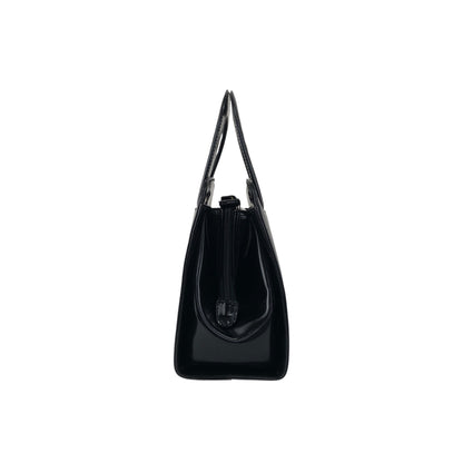 PRADA Logo Small Handbag Black Vintage snjxtd