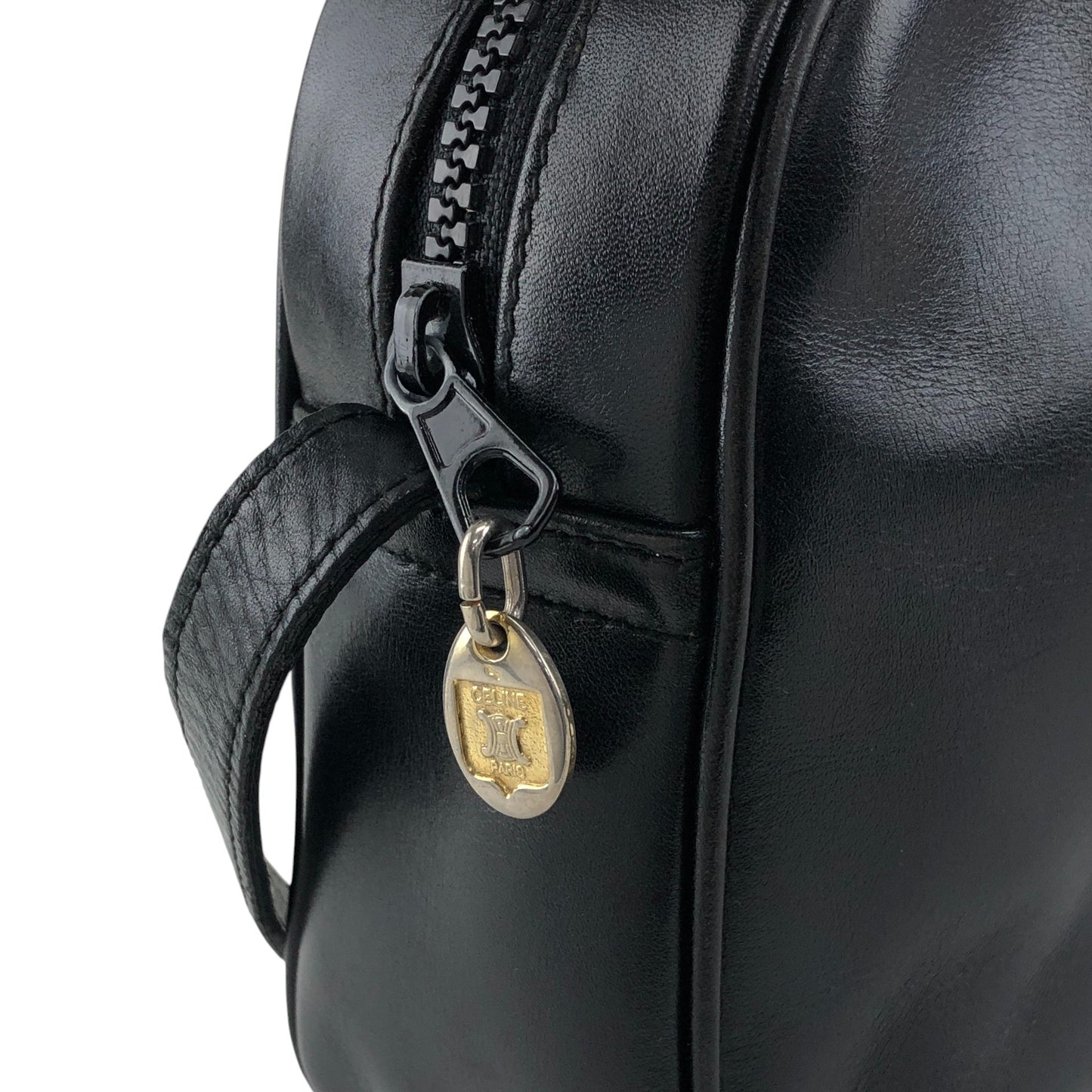CELINE Blason Shoulder bag Black Vintage pdi5ij