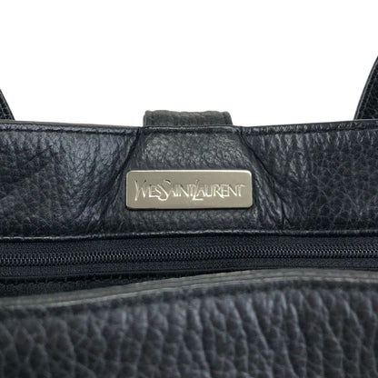 Yves Saint Laurent Logo Handbag Black Vintage zcepw5