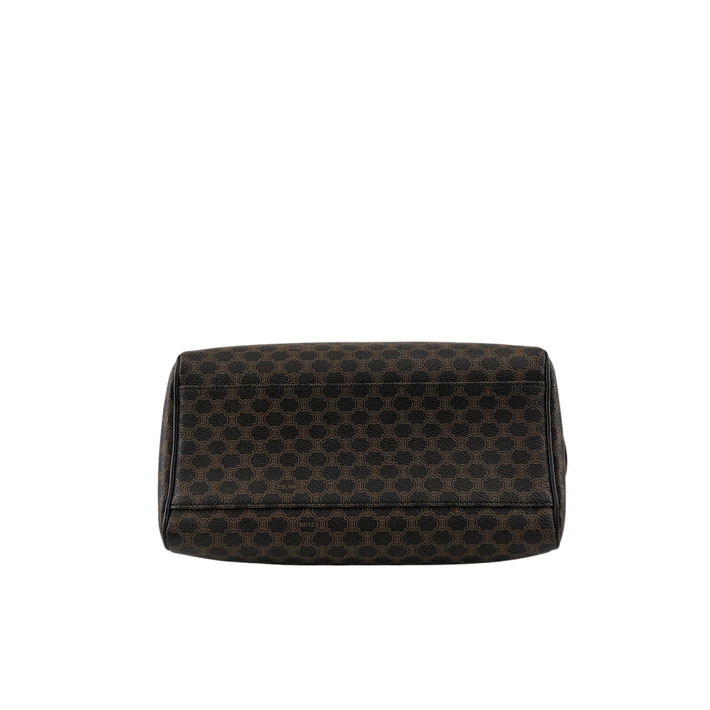 CELINE Macadam Blason Two-way Small Boston bag Shoulder bag Black Vintage xawpgz