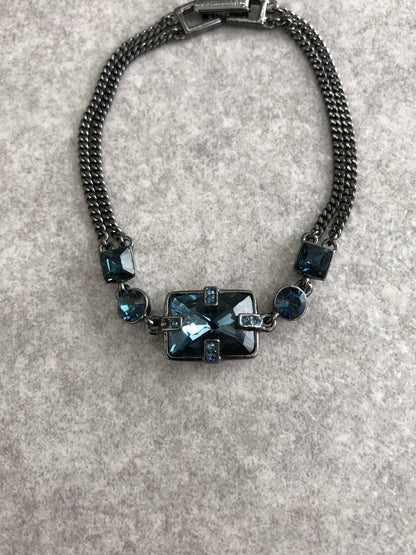 GIVENCHY Stone Bracelet Black Vintage zee4kb