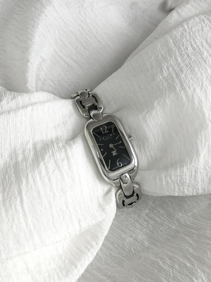 CELINE Macadam Quartz Watch Silver Vintage tpjpgn