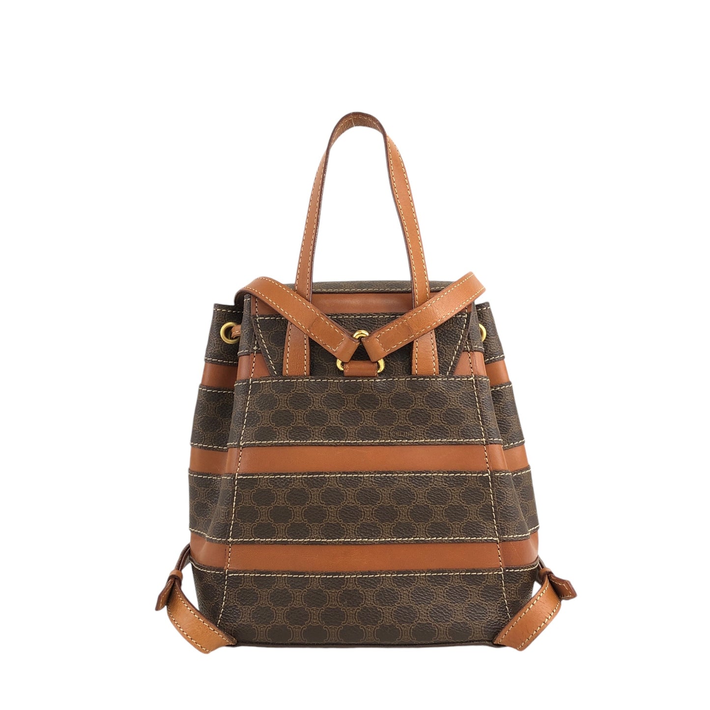 CELINE Macadam Backpack Brown Vintage gz2nkr