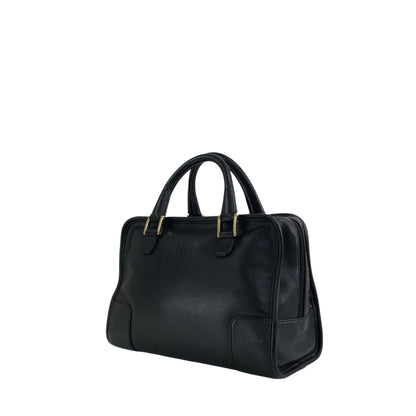 LOEWE Amazona Anagram Small Boston bag Handbag Black Vintage jeeyya