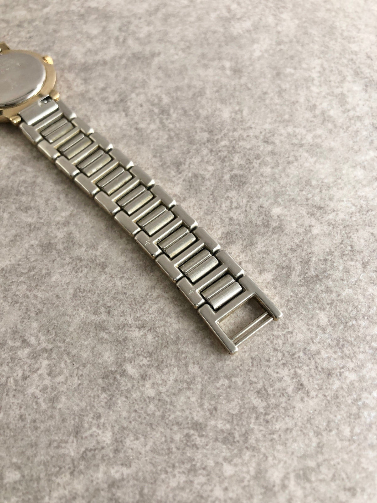 Yves Saint Laurent Quartz Watch Silver Gold 2200-229789Y Vintage ss777s