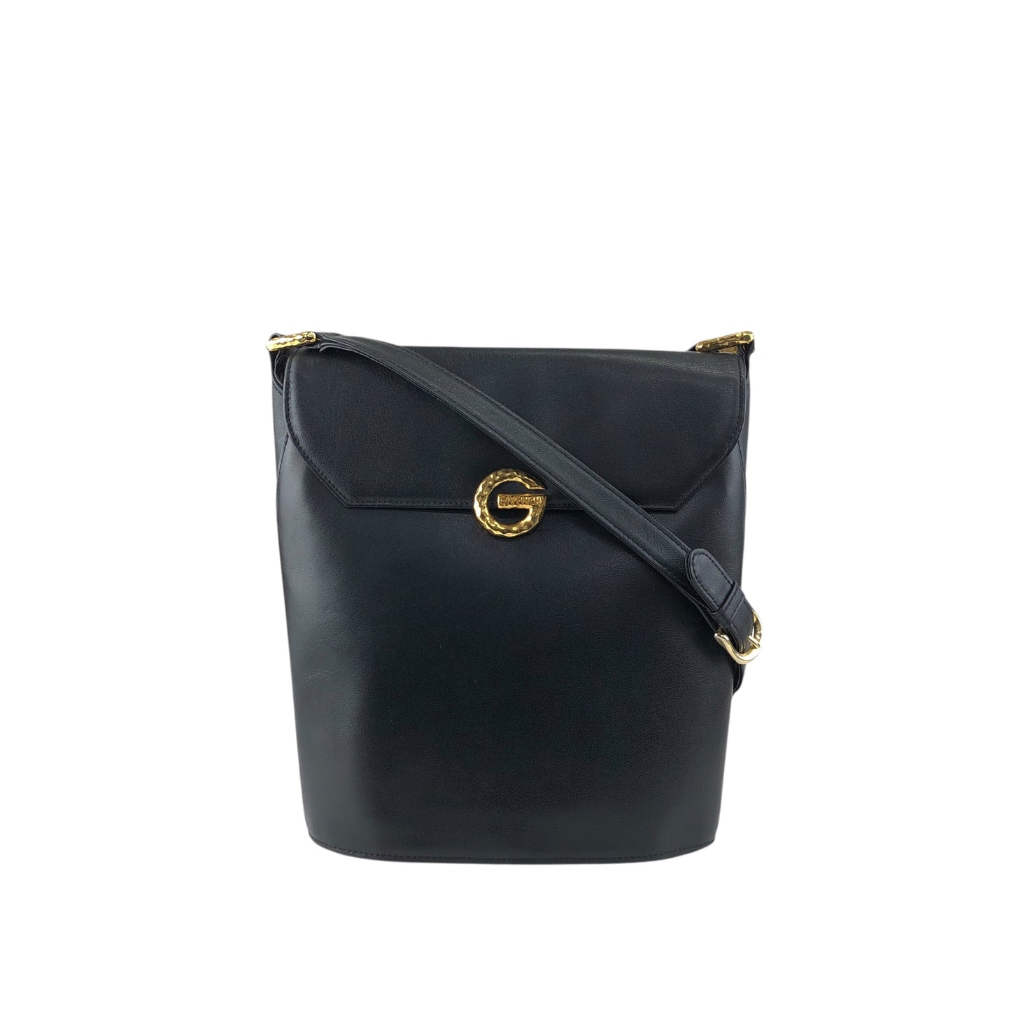 GIVENCHY Logo Shoulder bag Black Vintage c78vb7
