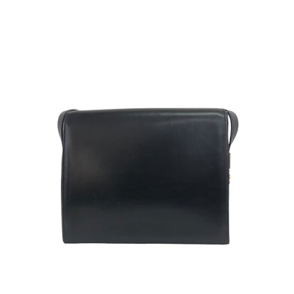 CELINE Gancini Shoulder bag Black Vintage mv6k7d
