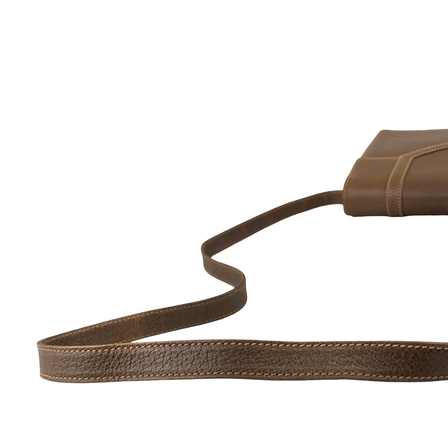 GUCCI Turn Lock Shoulder bag Brown Vintage 4k7hzd