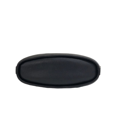 Yves Saint Laurent YSL Logo Arabesque Pattern Leather Shoulder bag Black Vintage xfnsx5