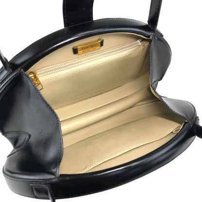 LOEWE Anagram Top Handle Handbag Black Vintage ihd733