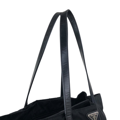 PRADA Tessuto Triangle Logo Totebag Black Vintage xp2biu