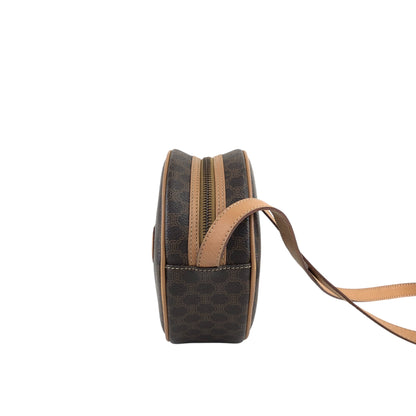 CELINE Macadam Blason Shoulder bag Brown Vintage 6ufdi7