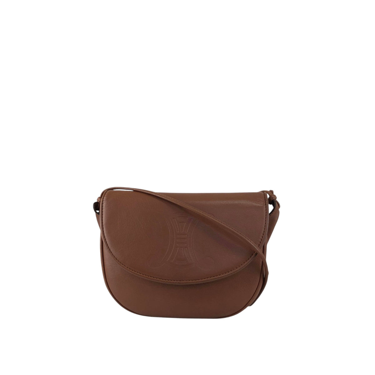 CELINE Blason Shoulder bag Brown Vintage c75hyk