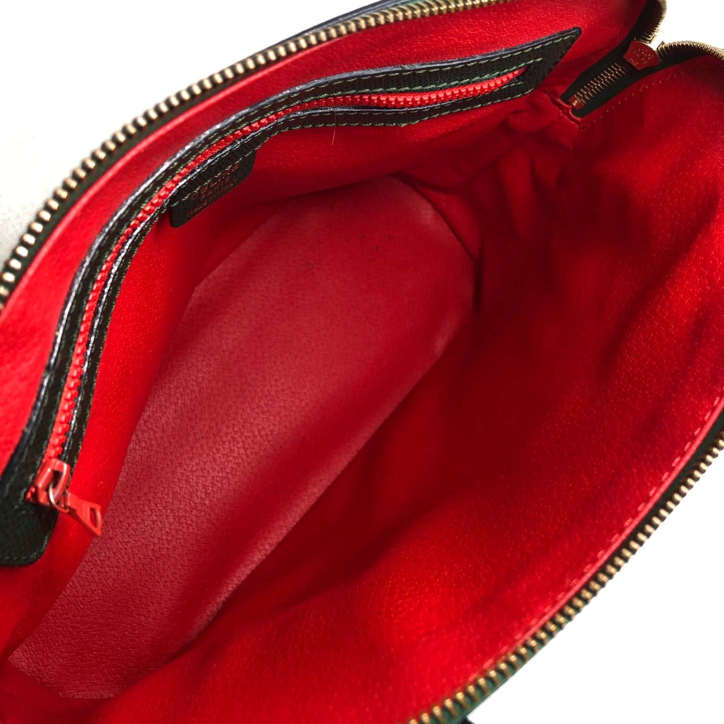 CELINE Two-way Handbag Shoulder bag Green Vintage pfdj32