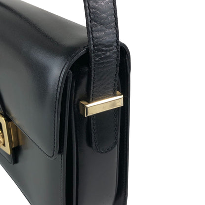 CELINE Horse Carriage Shoulder bag Black Vintage bxg55y