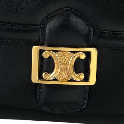 CELINE Triomphe 肩背包 黑色 復古 bubmw7