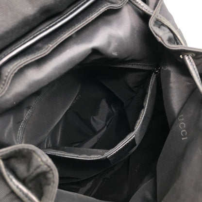 GUCCI Logo Backpack Black Vintage t2zdxz
