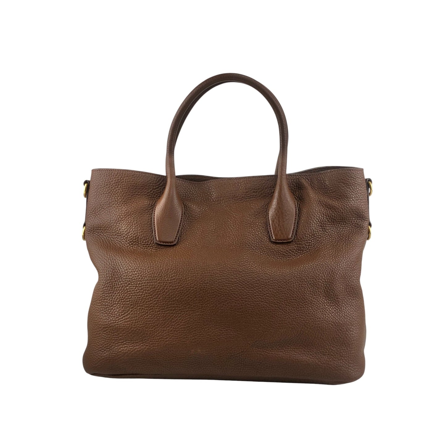 PRADA Logo Two-way Handbag Shoulder bag Brown Vintage y4cj6y