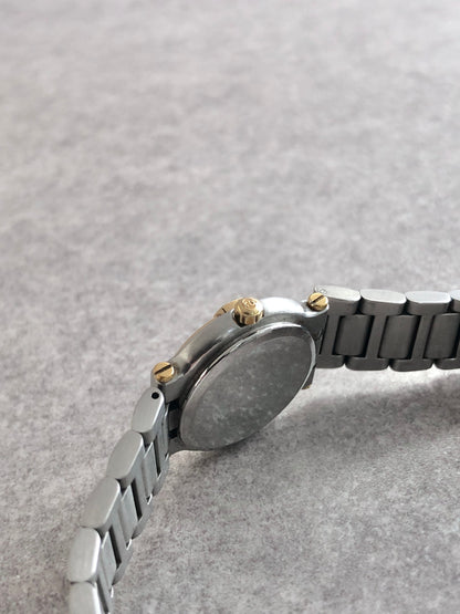 GUCCI Quartz Watch Silver×Gold 9000L Vintage hh8pxb