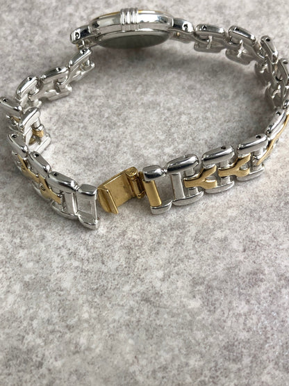 Yves Saint Laurent YSL Logo Watch Gold Vintage znz68y