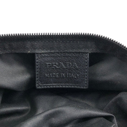 PRADA Triangle Logo Shoulder bag Black Vintage s733w2