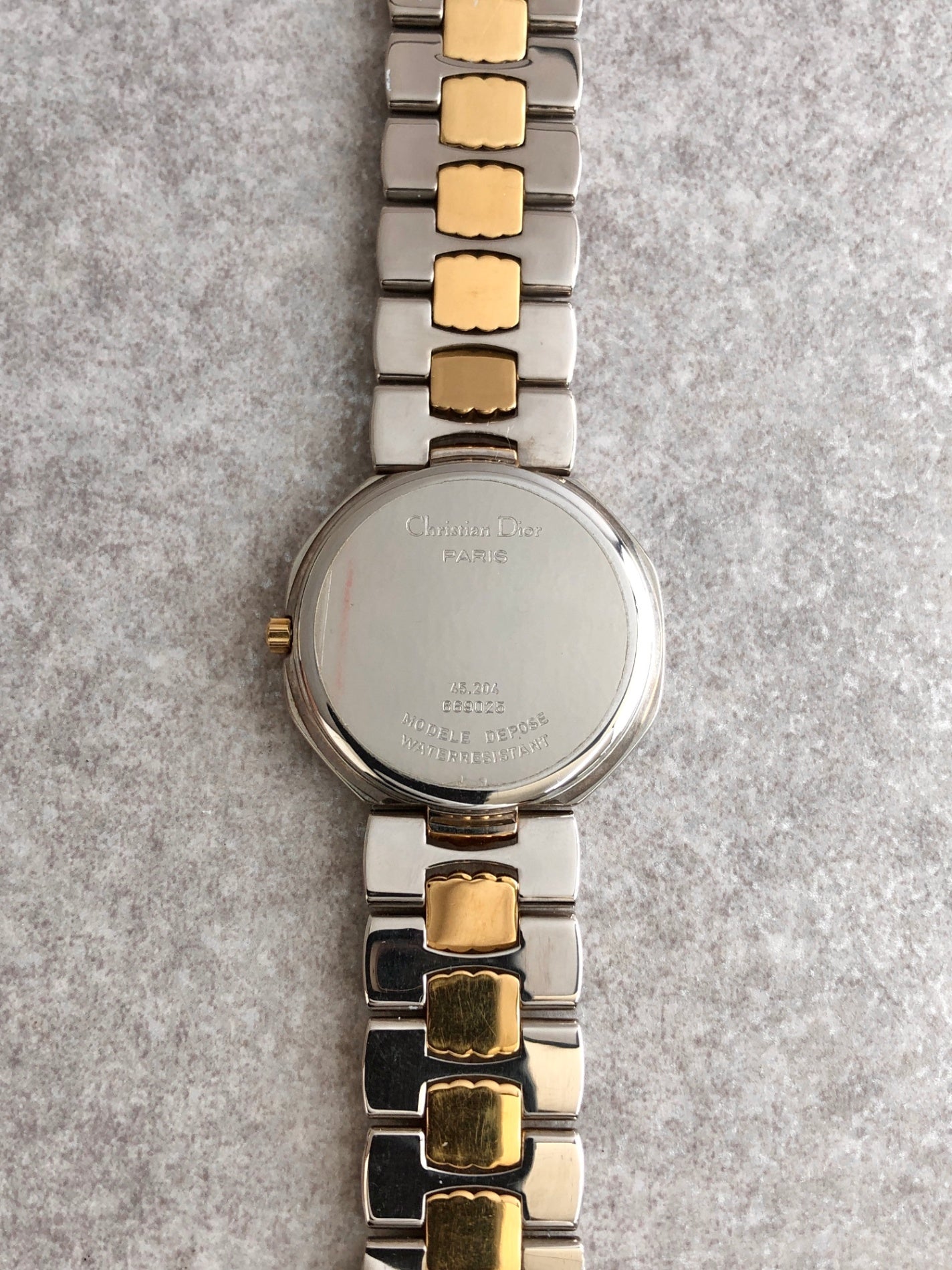Christian Dior Watch Silver×Gold 45.204 Vintage jmz53p