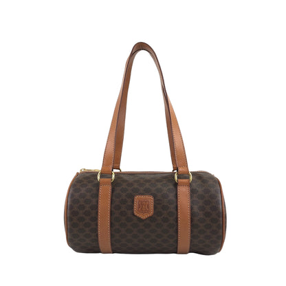 CELINE Macadam Blason Handbag Brown Vintage zmdxwr