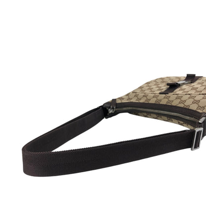 GUCCI GG Canvas Shoulder bag Brown Vintage arvcnf