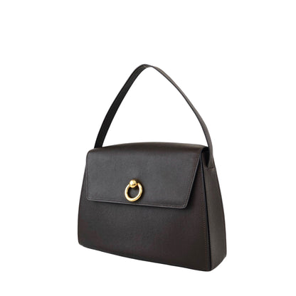 CELINE Gancini Handbag Brown Vintage jnvpdi