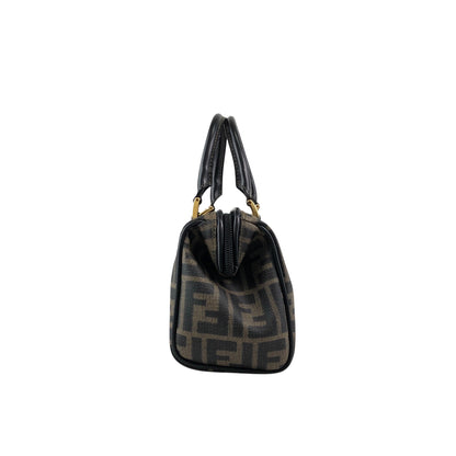 FENDI Zucca Two-way Small Boston bag Shoulder bag Brown Vintage sfanas